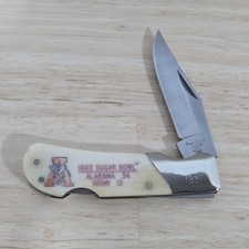 Vintage 1993 Sugar Bowl Alabama Crimson Tide Football Pocket Knife. Frost Cutler picture