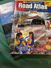 Vintage 1997 & 1998 Rand McNally Road Atlas United States Canada Mexico picture