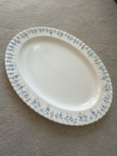 Vintage Royal Albert Memory Lane Oval Serving Platter Meat Dish 1970s - 16 Inch picture