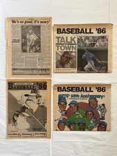 1986 NY Mets Championship Newspaper Specials Dwight Gooden Lot picture