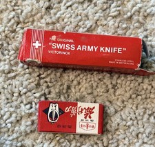 Vintage Victorinox Swiss Army Knife & Folding Scissors Set, Swiss Made picture