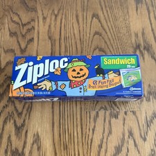 Vintage Halloween 2001 Ziploc Sandwich Treat 25 Bags 7
