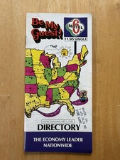 Vintage 1981 Motel 6 Directory Travel Guide Map Brochure Economy Hotel Rates USA picture