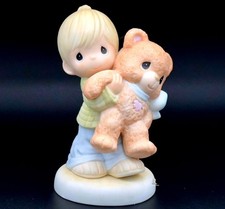 Precious Moments 🧸 Boy Hugging Big Teddy Bear | Childhood Love picture