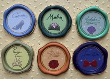 Loungefly BoxLunch Disney Princess Wax Seal Enamel Pin - Complete Set of 6 picture