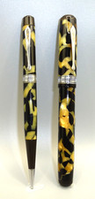Waterman Vintage 1930's Black and Pearl Celluoid Patrician Pen Set-fine-restored picture