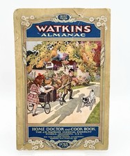 Antique 1918 Watkins Almanac Home Doctor Cookbook Calendar Ripon Wisconsin picture
