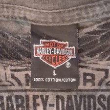 Vintage 1998 Harley Davidson All Over Print Logo / Eagle Graphic T Holoubek USA picture