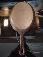 Vintage Lodge Cast Iron Oval Fajita Griddle Skillet Made in USA OS picture