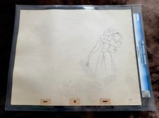 1959 Disney Sleeping Beauty Briar Rose Original Production Drawing CGC Authentic picture