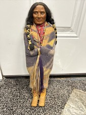 Vintage Skookum Native American Doll 15” picture