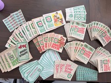 Huge Vintage S&H Green Stamp Collection 81 Full, 1 not full, 20 cert + loose picture