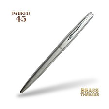 Vintage Parker 45 Flighter Ballpoint Pen – USA Made Stainless Steel – Cap... picture