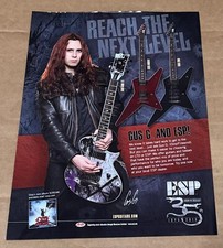 GUS G of FIREWIND - ESP GUITARS - 2010 Print Advertisement picture