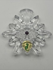 Waterford Crystal Snowflake Wishes For Joy 154707 1st Edition 2011 Red Jeweled picture