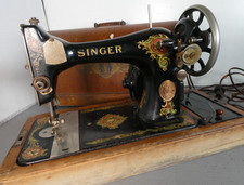 Vintage Singer Sewing Machine W/ Motor In Case - Rare Wittenberge Prussia Model picture