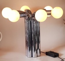 very rare space age cosack chrome tube lamp 70s 60s picture