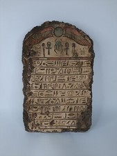 RARE ANCIENT EGYPTIAN ANTIQUE Stela Book of Dead Pharaonic Magic Hieroglyphic picture