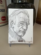 2026 Topps Chrome Star Wars Chancellor Palpatine Sketch 1/1 Auto by Allen Geneta picture