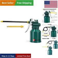 Versatile 8oz Oil Squirt Can with Straight and Flexible Spouts for Mechanics picture