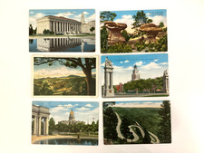 ANTIQUE LINEN POSTCARDS by CLARK KROPP & AMERICAN ART UNPOSTED DIVIDED LOT OR 6 picture