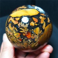 RARE 352G 63mm Natural Polished Colorful Agate Stone Ball Geode Healing A4493 picture
