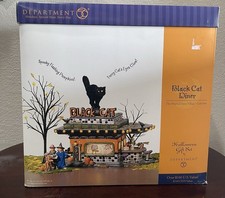 Department 56 BLACK CAT DINER w/Box Retired  Halloween picture