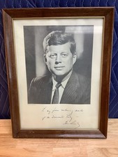 John F. Kennedy Signed Official Portrait picture