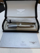 Tibaldi For Bentley Continental Silver Tempest Ballpoint Pen New Mint picture