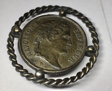 Napolean I Coin Button Emperor 1855 Tombeau Tomb Commerative picture