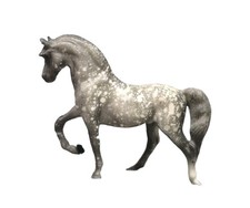 Vintage Breyer Stablemate Morgan Stallion Horse Dapple Gray 1975. (3.5