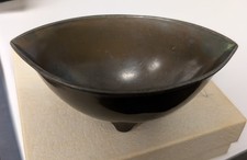 20's Just Andersen Denmark Art Deco Disko Metal Salt Cellar 3-Footed Mint #1347 picture