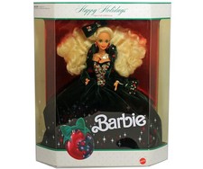 1991 Happy Holidays Barbie Special Edition Green Velvet Doll #1871 picture