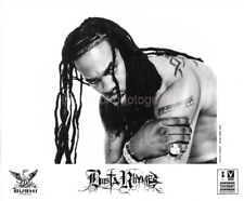 Rapper BUSTA RHYMES Musician 8 x 10 MUSIC PROMO Found Photo b+w 03 15 M picture