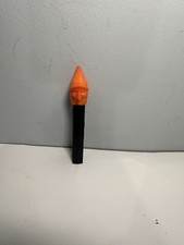 Vintage 1957 Footless Orange Witch PEZ Dispenser Black Stem Halloween picture