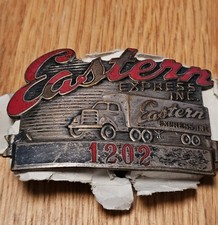 Rare Antique Eastern Express Inc Trucking Trucker's Cap Hat Badge Pin picture