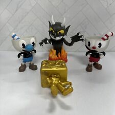 Funko Pop Games Cuphead Mugman Devil Gold Dice Lot of 4 Figures 2018 picture