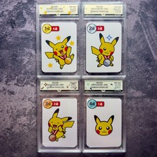 Pikachu Red Winner 1st, 2nd, 3rd, 4th Pokemon Taruka (JP) GetGraded 10 Art Label picture