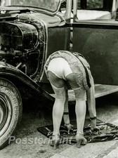 1920s FLAPPER GIRL π 8x10 Photo - Vintage Car Glamour Archive picture