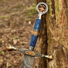 Handmade Knights Templar Sword – Medieval Damascus Steel Crusader sword Replica picture