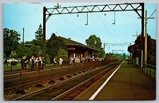 Chatham New Jersey Erie Lackawanna Railroad Station Chrome UNP Postcard picture
