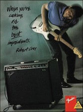Robert Cray 1988 Fender Stratocaster guitar The Twin Amp advertisement ad print picture