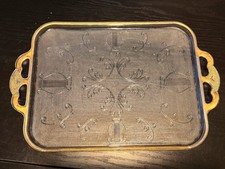  1950s Jeannette Glass Co. serving ,Vanity, Display tray the 