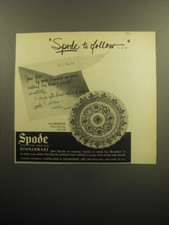 1958 Spode Florence China Advertisement - Spode to Follow picture