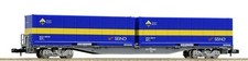 TOMIX 8731 N Scale Koki 107 Freight Car with Seino U54A Containers new picture