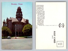 Decatur, TX-Texas, Wise County Courthouse Clock Tower Vintage Postcard picture