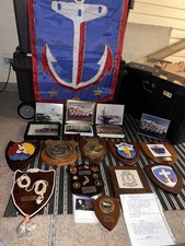 Vietnam Era Military Naval Destroyer Plaques Awards Seals Flag Photos Great Lot picture