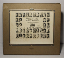 Original Vintage 1945 1946 Versailles Missouri High School Senior Class Photo picture