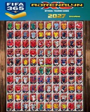 PANINI FIFA 365 ADRENALYN XL 2027 - FULL SET 100 RED FAN FAVOURITE CARDS picture