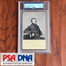 ULYSSES S. GRANT Autograph CUT SIGNATURE Signed CDV * Civil War * PSA President picture